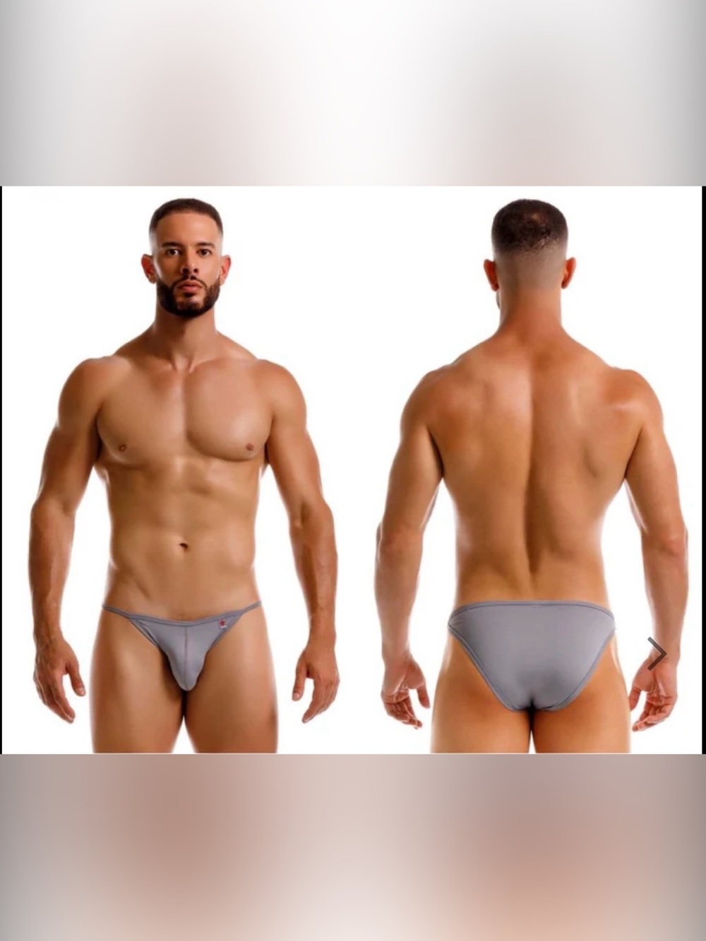 Men's JOR 2257 Axel Bikini Brief in
Silver Gray - Size Large, NWT